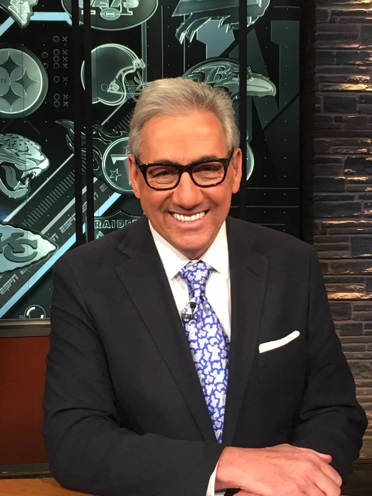 Sal Paolantonio in a dark suit and patterned tie